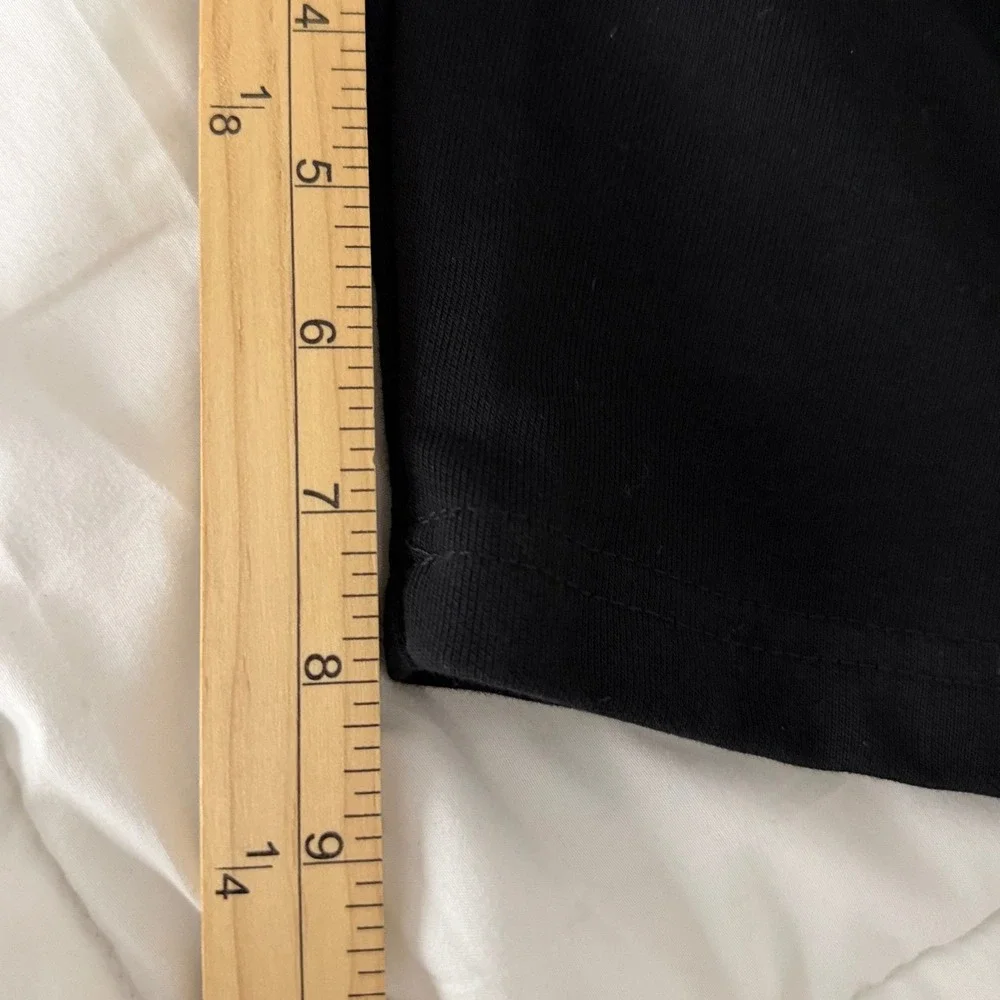 Zara Kids Black Sweat Shorts Elastic Waist Drawstring Size 13/14 Y or Women's XS